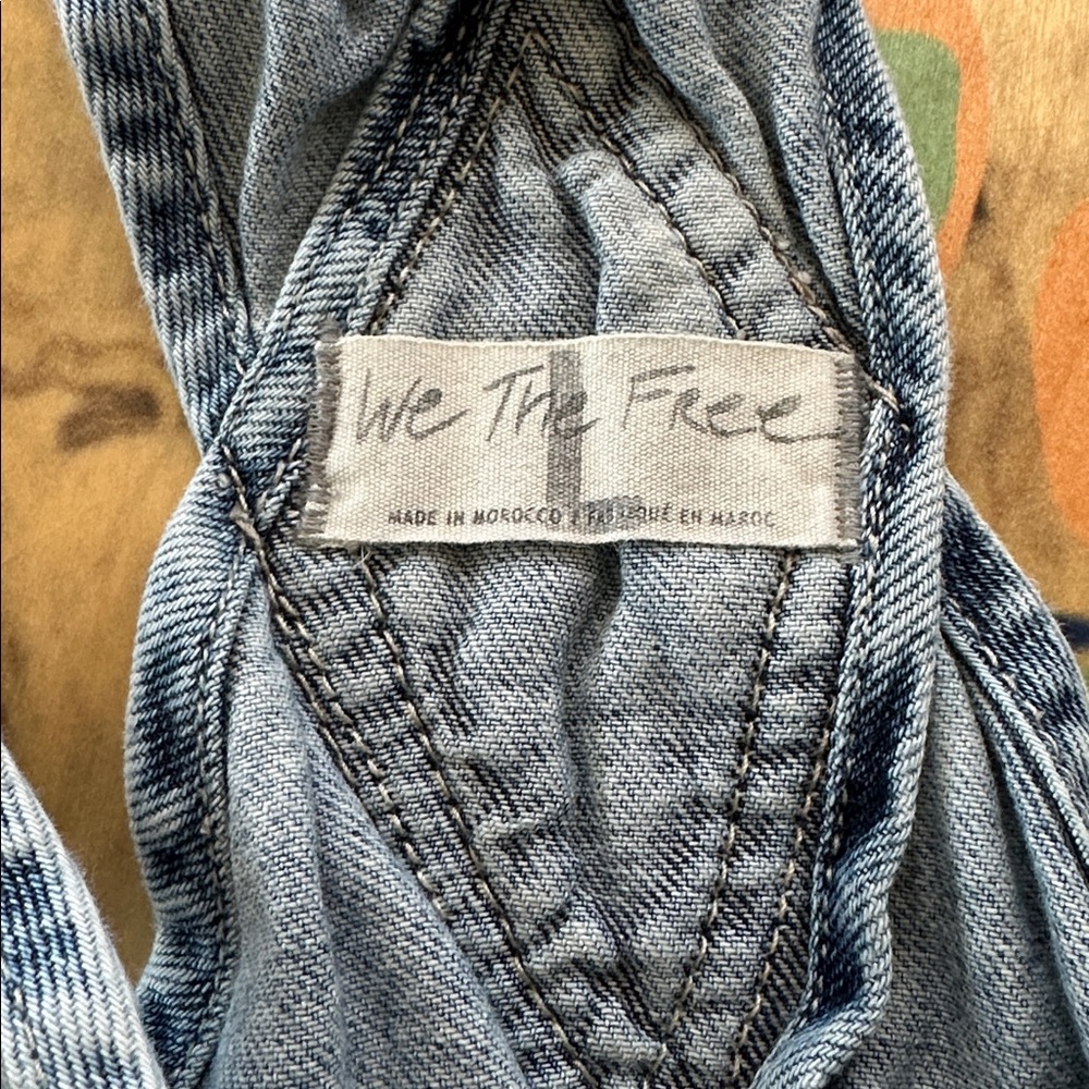 Free People We The Free Ziggy Overall Shorts - Picture 2 of 3